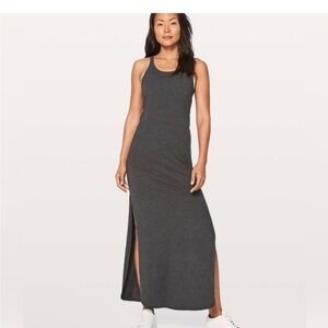 Lululemon Athletica Charcoal Refresh Maxi Dress